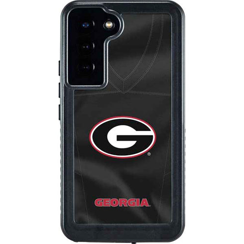 University of Georgia Black Jersey Galaxy S24 Plus Waterproof Case